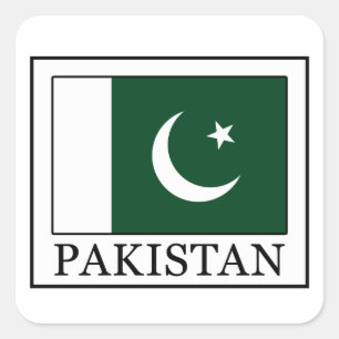 Pegatina Cuadrada Pakistán