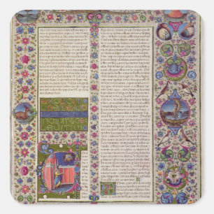 Pegatina Cuadrada Palabras de apertura de Leviticus