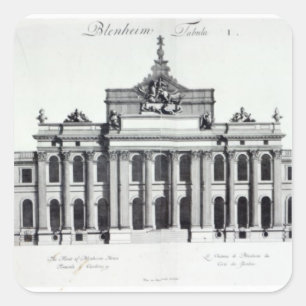 Pegatina Cuadrada Palacio de Blenheim