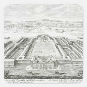 Pegatina Cuadrada Palacio de oro del emperador Nero (ANUNCIO 54-68),