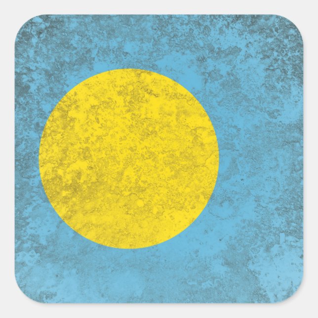 Pegatina Cuadrada Palau (Anverso)