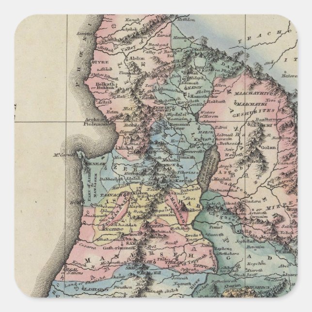 Pegatina Cuadrada Palestina 2 (Anverso)