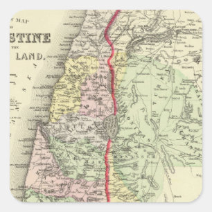 Pegatina Cuadrada Palestina, Jerusalén 2