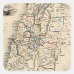 Pegatina Cuadrada Palestina moderna