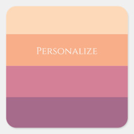 Pegatina Cuadrada Paleta de cosecha