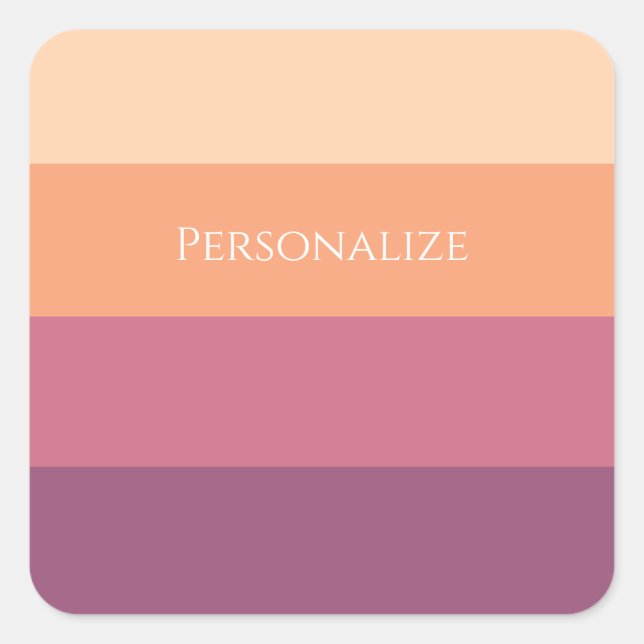 Pegatina Cuadrada Paleta de cosecha (Anverso)