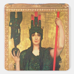 Pegatina Cuadrada Pallas Athena