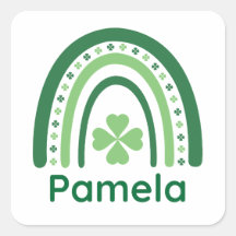Pamela Nombre Clover Boho Rainbow