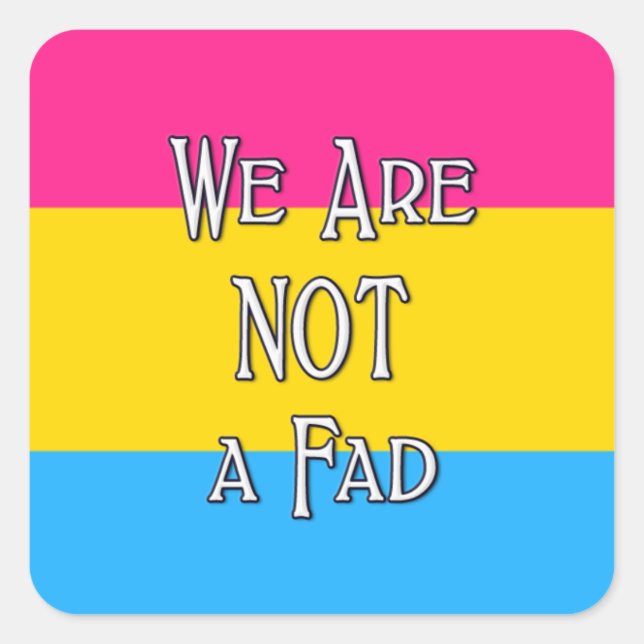 Pegatina Cuadrada Pan Que Estamos... (Anverso)