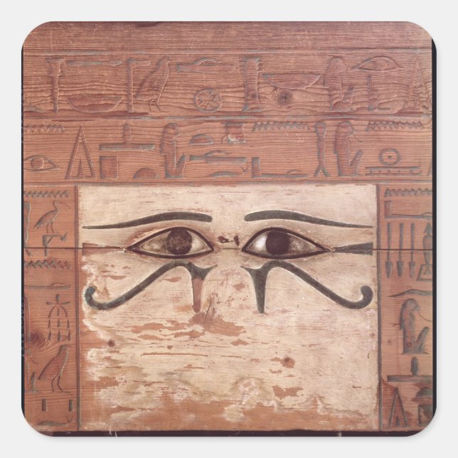 Pegatina Cuadrada Panel interior del sarcófago del canciller Na (Anverso)