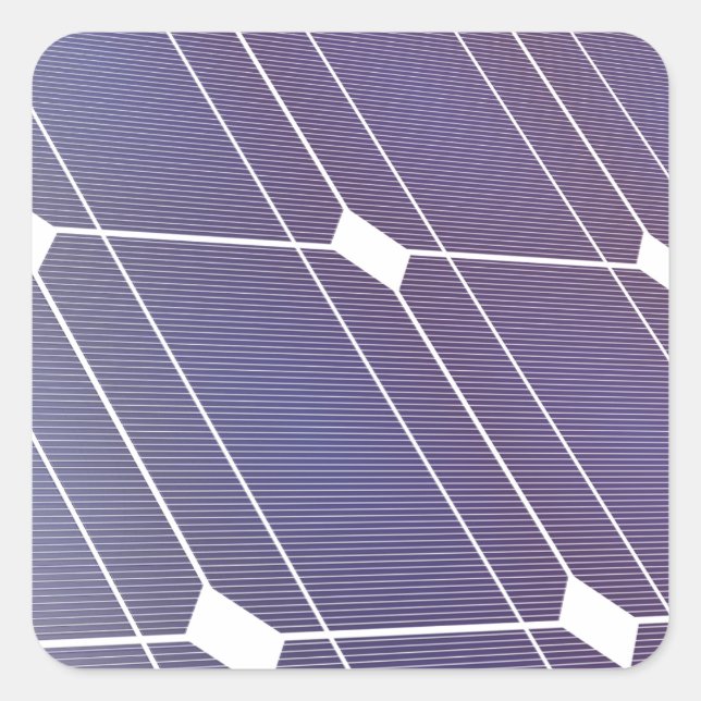 Pegatina Cuadrada Panel solar (Anverso)