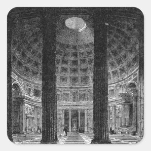 Pegatina Cuadrada Panteón