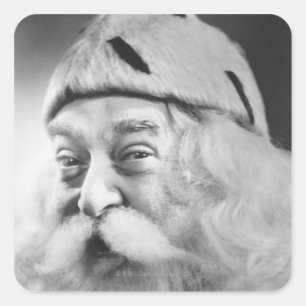 Pegatina Cuadrada Papá Noel