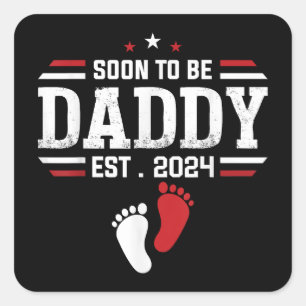 Pegatina Cuadrada Papá Noel 2024
