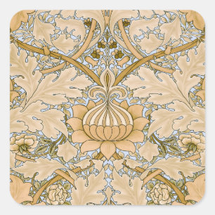 Pegatina Cuadrada Papel pintado vintage St James Acanthus de William
