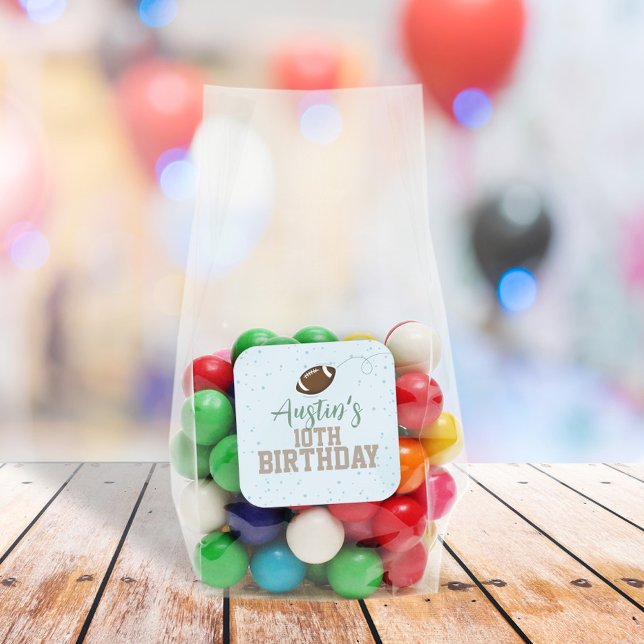 Pegatina Cuadrada Papel simple de Fiesta de fútbol deportivo lindo d (Subido por el creador)