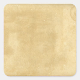 Pegatina Cuadrada Papel viejo blanco
