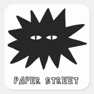 Pegatina Cuadrada Paper Street Square Star Sticker
