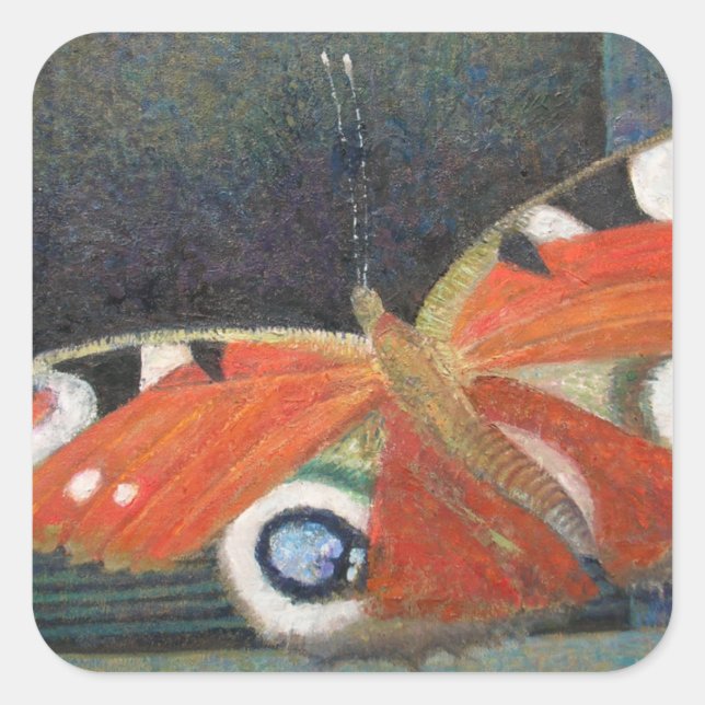 Pegatina Cuadrada Papillon 2013 (Anverso)