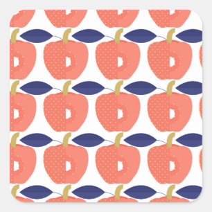 Pegatina Cuadrada Paprika Rojo: Las Especias Inspiraron A La Seamles