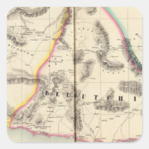 Pegatina Cuadrada Paquistán, Asia 80