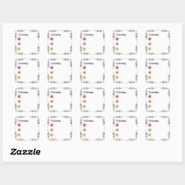 Pegatina Cuadrada 'Para hacer hoy' Bullet Journal o Planner