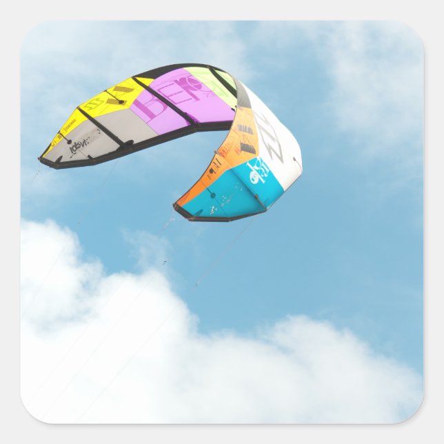 PEGATINA CUADRADA PARAGLIDEZ (Anverso)