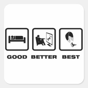 Pegatina Cuadrada Paramotoring