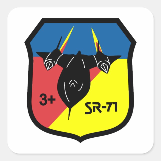 Pegatina Cuadrada Parche Backbird +3 (Anverso)