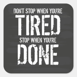 Pegatina Cuadrada Pare cuando le hacen