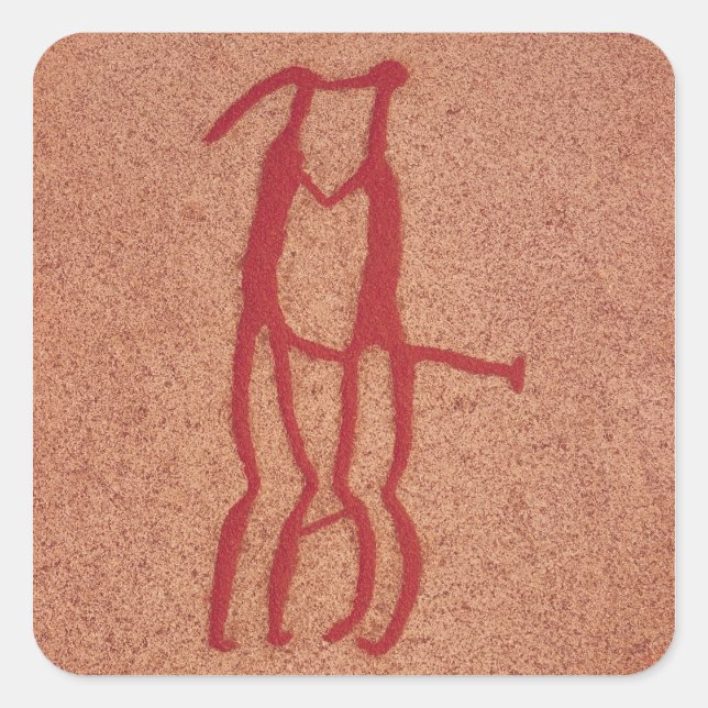 Pegatina Cuadrada pareja Idol (Anverso)