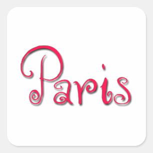Pegatina Cuadrada París