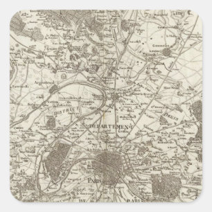 Pegatina Cuadrada París 5