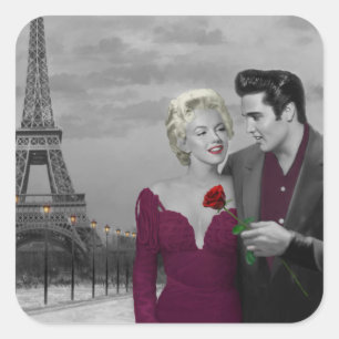 Pegatina Cuadrada París B&W
