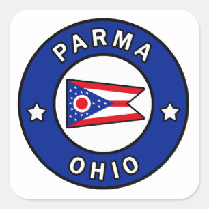 Pegatina Cuadrada Parma Ohio
