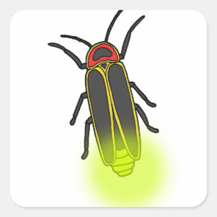 Pegatina Cuadrada paro relámpago iluminado