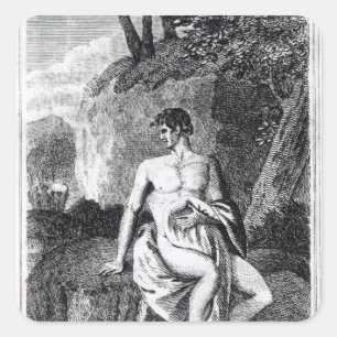 Pegatina Cuadrada Parque Mungo en África