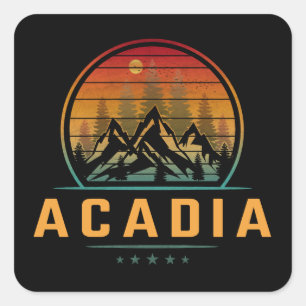 Pegatina Cuadrada Parque Nacional Acadia
