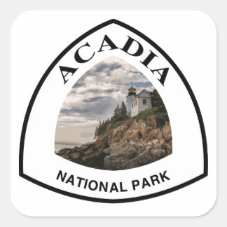 Pegatina Cuadrada Parque nacional Acadia