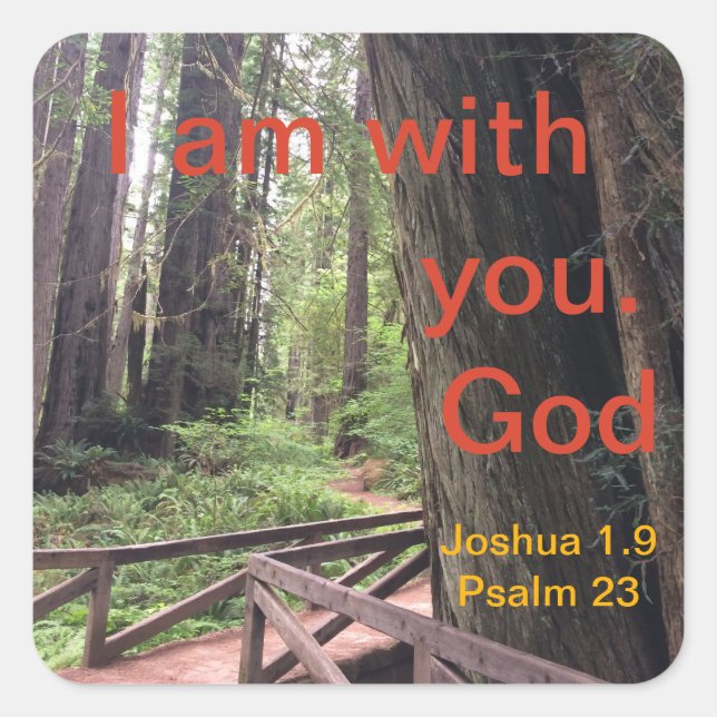 Pegatina Cuadrada Parque nacional de Senderismo Olímpico (Anverso)