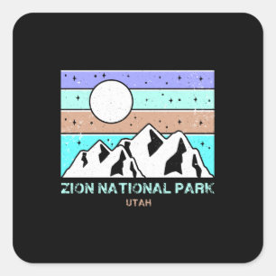Pegatina Cuadrada Parque nacional de Zion