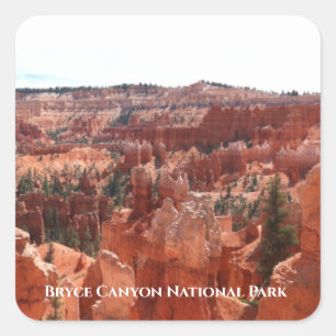 Pegatina Cuadrada Parque nacional del Cañón de Bryce
