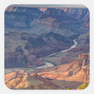Pegatina Cuadrada Parque nacional del Gran Cañón, Ariz