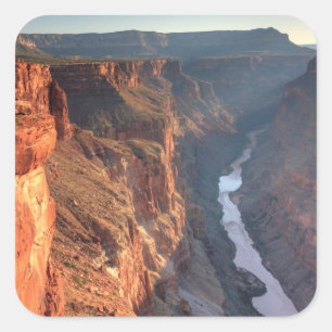 Pegatina Cuadrada Parque nacional del Gran Cañón, los E.E.U.U.