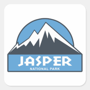 Pegatina Cuadrada Parque nacional Jasper