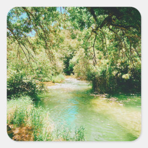 Pegatina Cuadrada Parque Nacional Krka - Croacia
