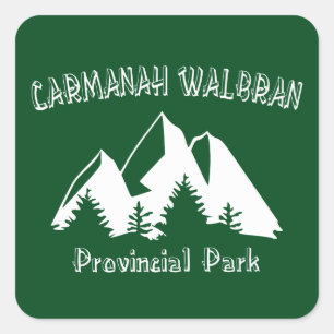 Pegatina Cuadrada Parque provincial Carmanah Walbran