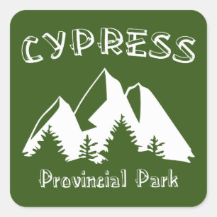 Pegatina Cuadrada Parque Provincial Cypress