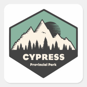Pegatina Cuadrada Parque Provincial Cypress