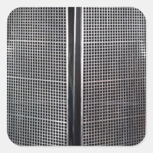 Pegatina Cuadrada Parrilla de coche de época